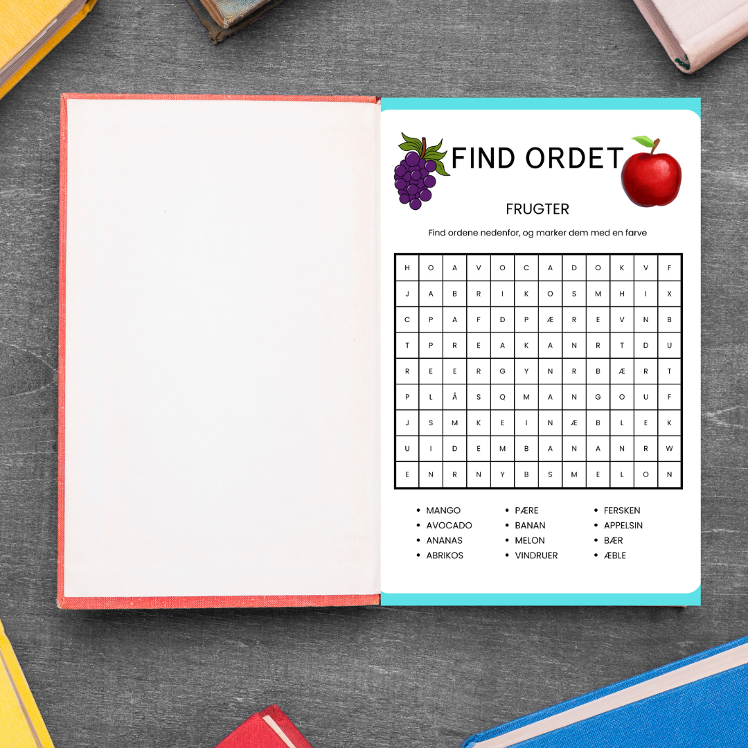 Find ordene - Frugter