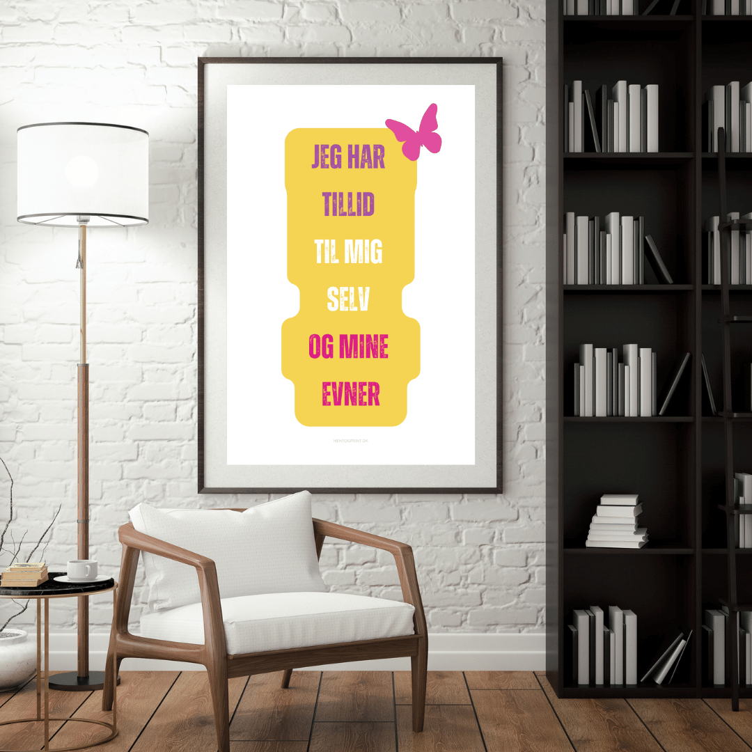 Jeg har tillid til mig selv - Inspirationsplakat
